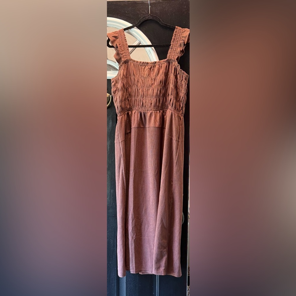 Old Navy  Brown Midi Dress
